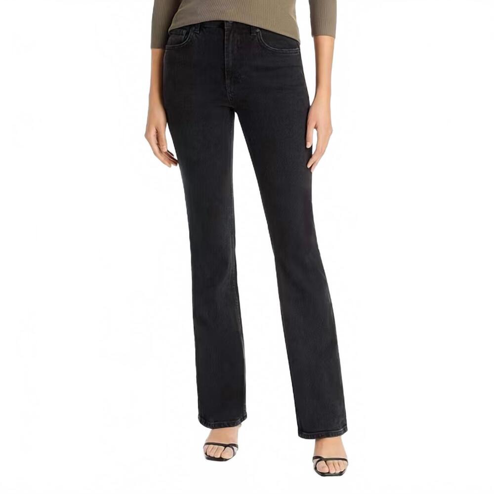 NEW RAILS sunset high rise bootcut jeans in tarmac